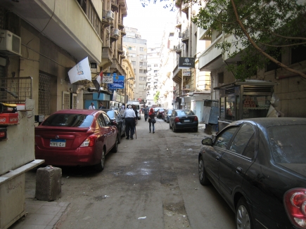 <a class="fancybox" rel="gallery-" href="https://cuipcairo.org/sites/default/files/styles/largest/public/e11_2.jpg?itok=OCOb-ce5" title="The passageway is treated as parking for cars.">Enlarge</a><br >2015, Oct 18, 03:10pm<br>The passageway is treated as parking for cars.